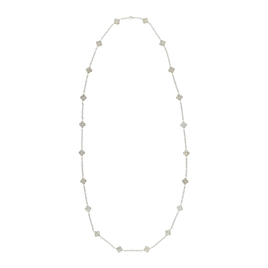 Estate Diamond Clover Necklace