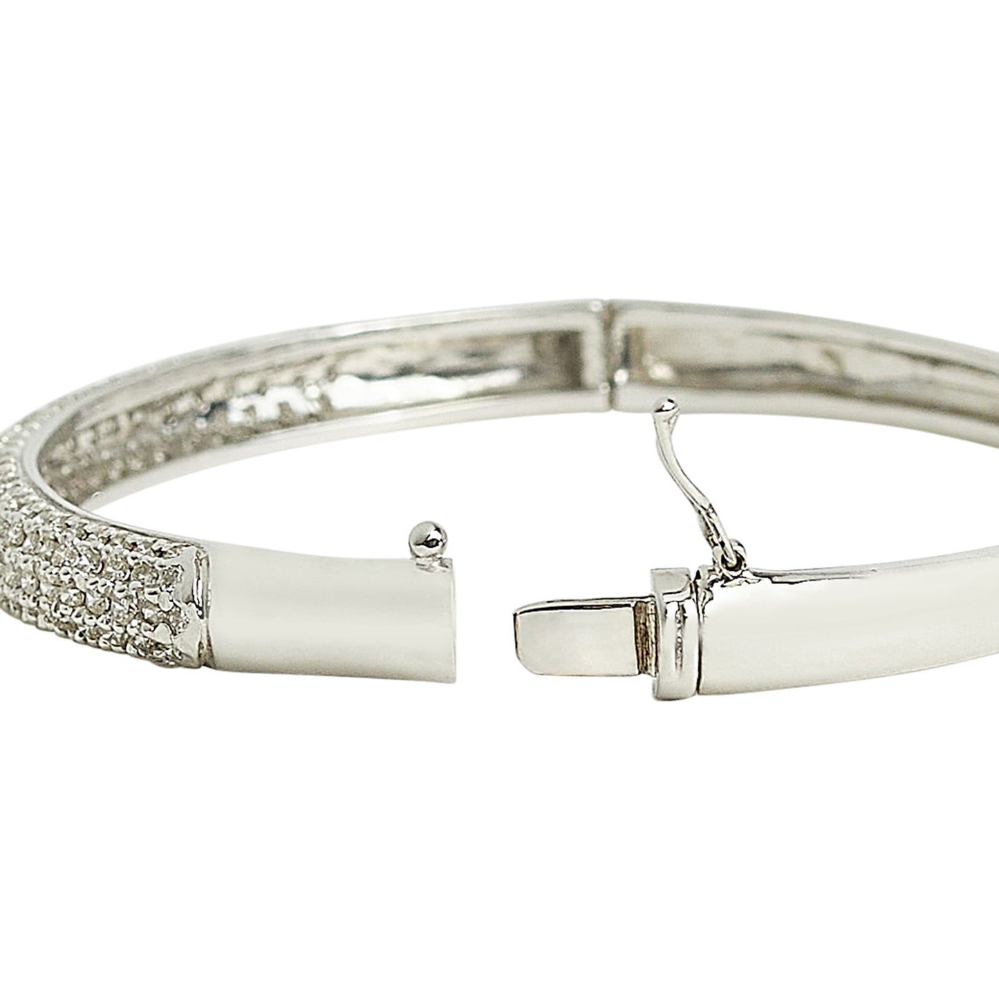 Estate Pavé Diamond Bangle Bracelet
