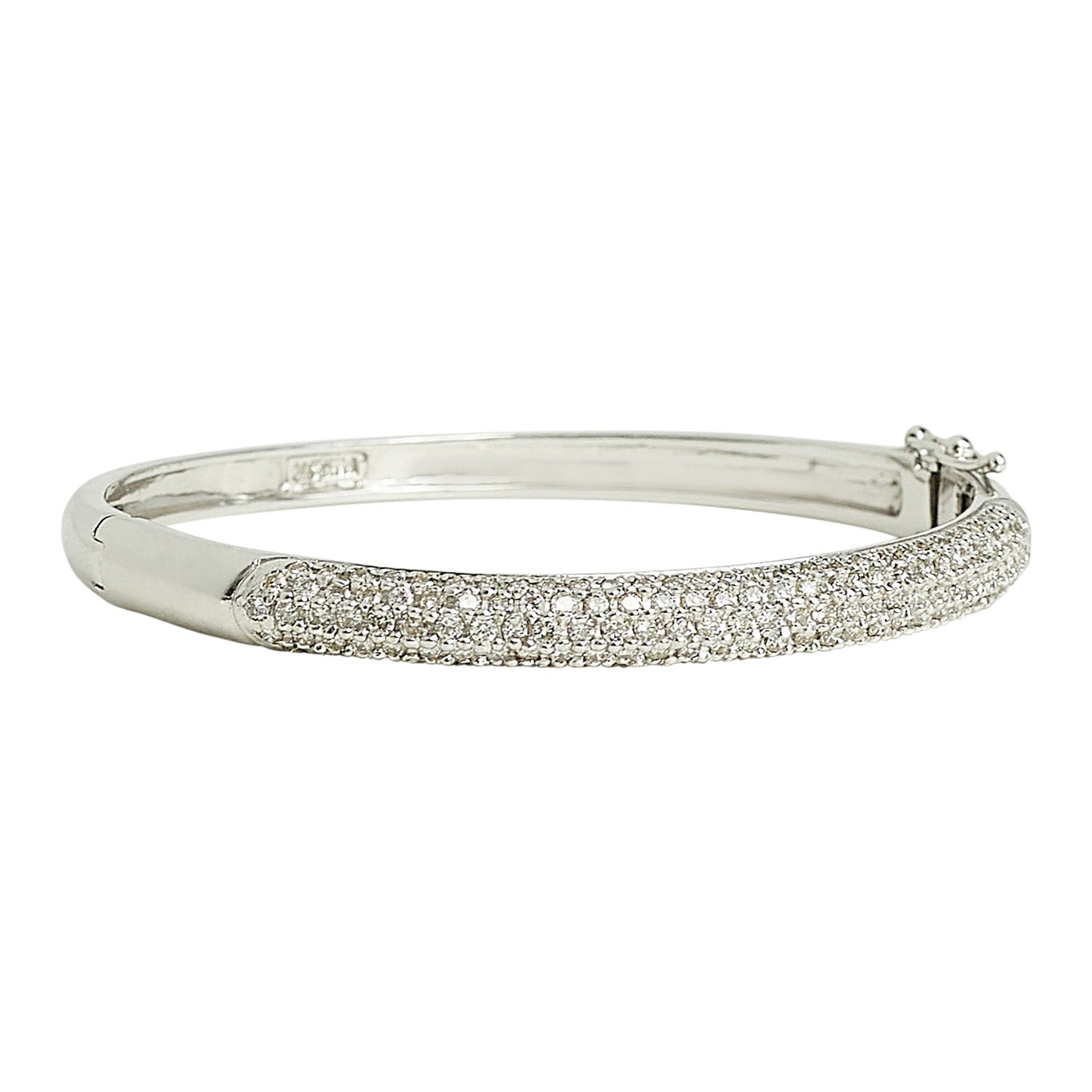 Estate Pavé Diamond Bangle Bracelet