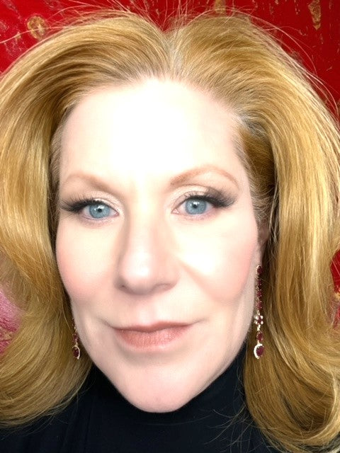 Burmese Ruby & Diamond Dangle Earrings