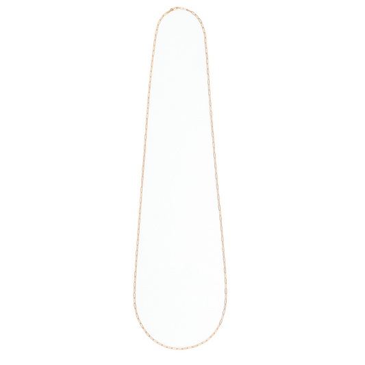 Light & Long Paperclip Link Chain