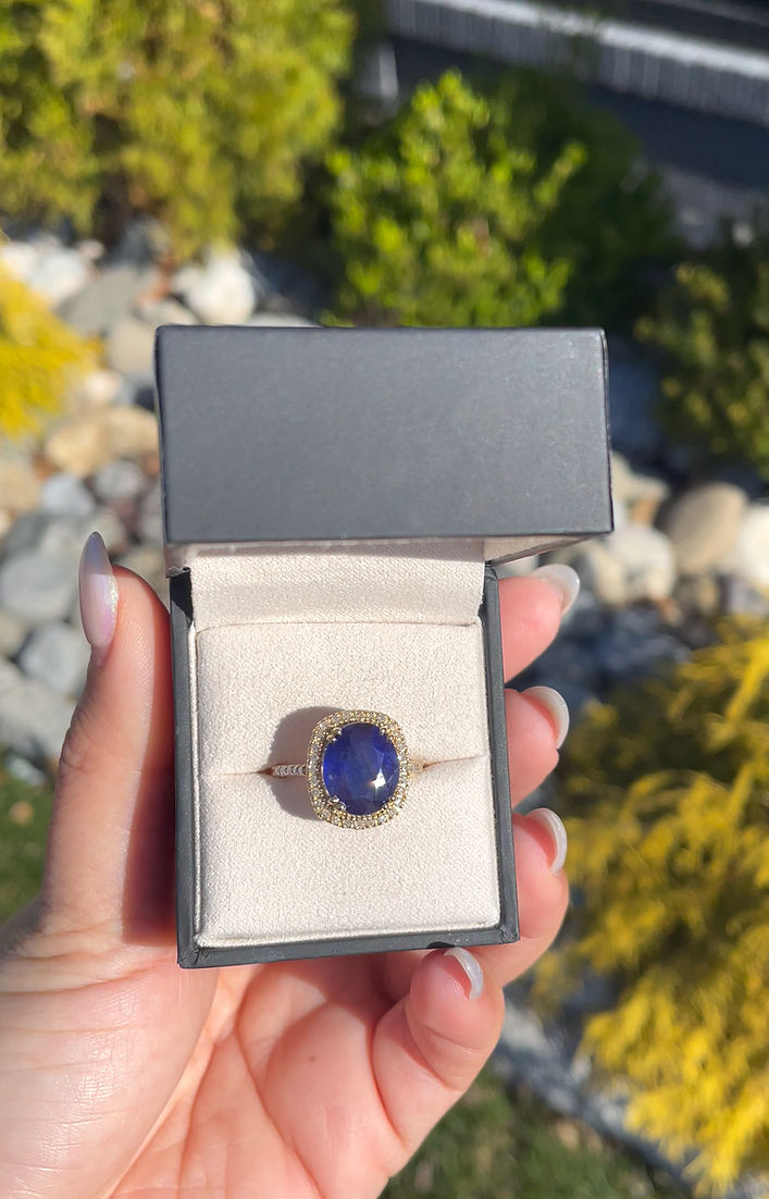 Sapphire & Diamond Ring