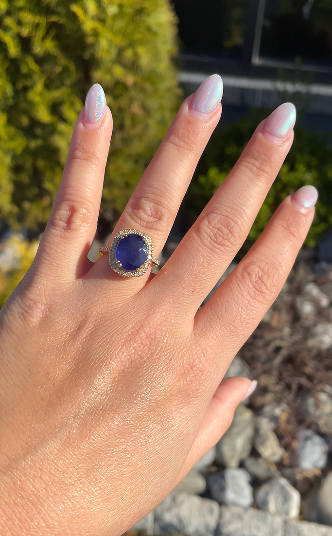 Sapphire & Diamond Ring