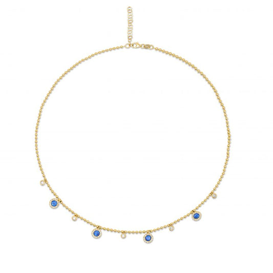 Sapphire & Diamond Necklace