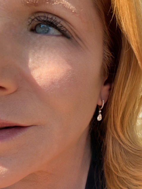 Diamond Teardrop Earrings