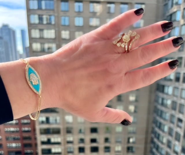 Diamond Hamsa Bracelet