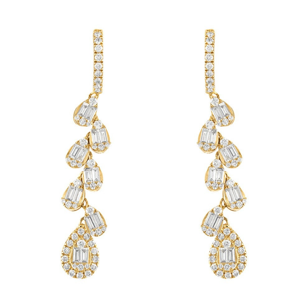 Diamond Waterfall Dangle Earrings