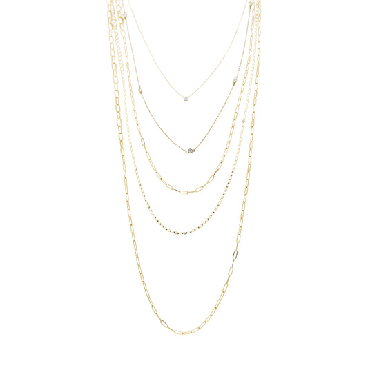 14K Gold Layering Chains