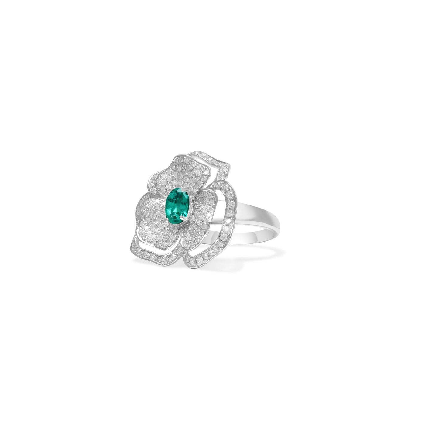 Emerald & Diamond Ring