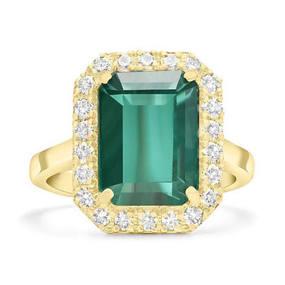 Emerald & Diamond Ring