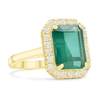 Emerald & Diamond Ring