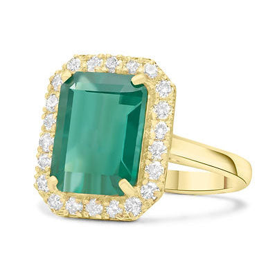 Emerald & Diamond Ring