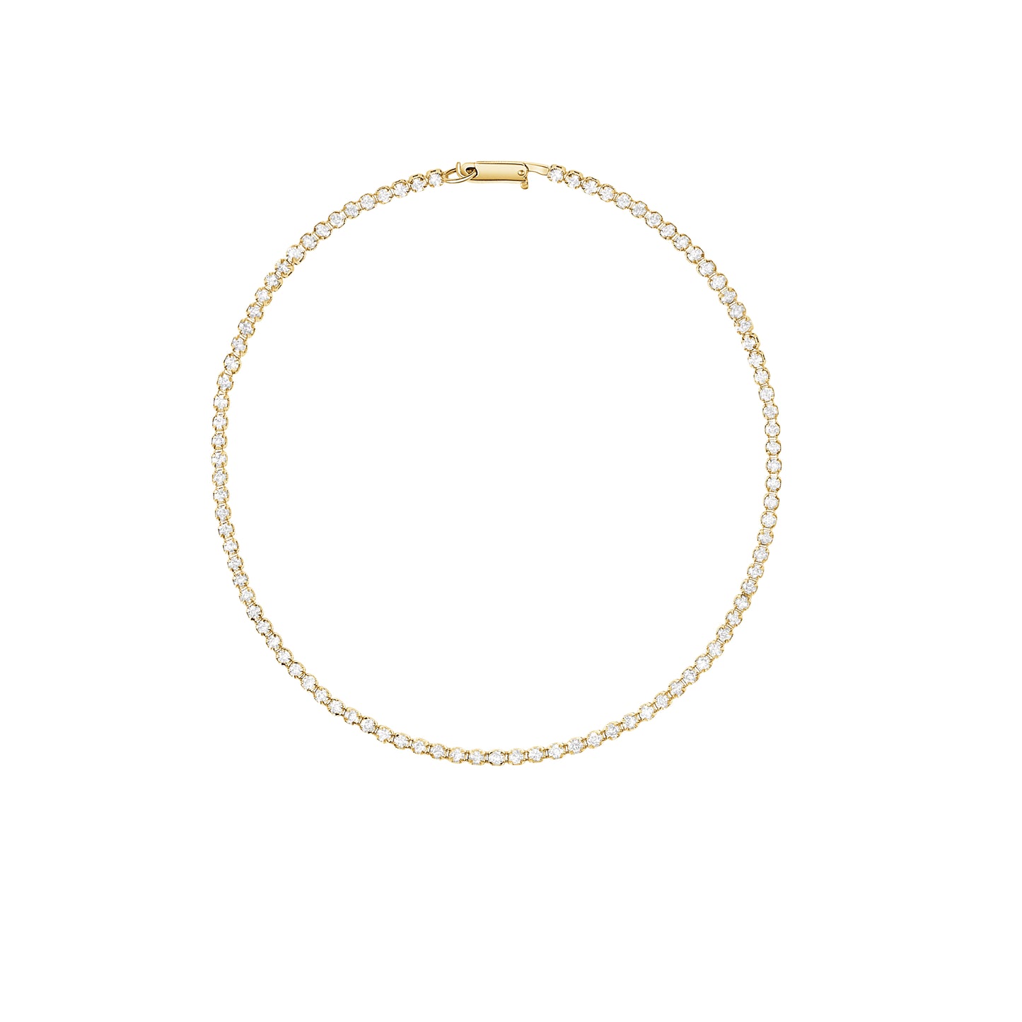 Yellow Gold Diamond Tennis Bracelet