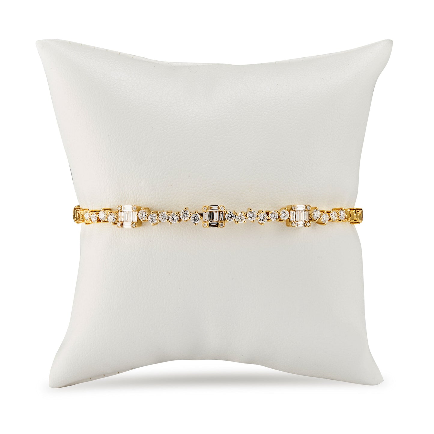 Diamond & Gold Convertible Bangle Bracelet