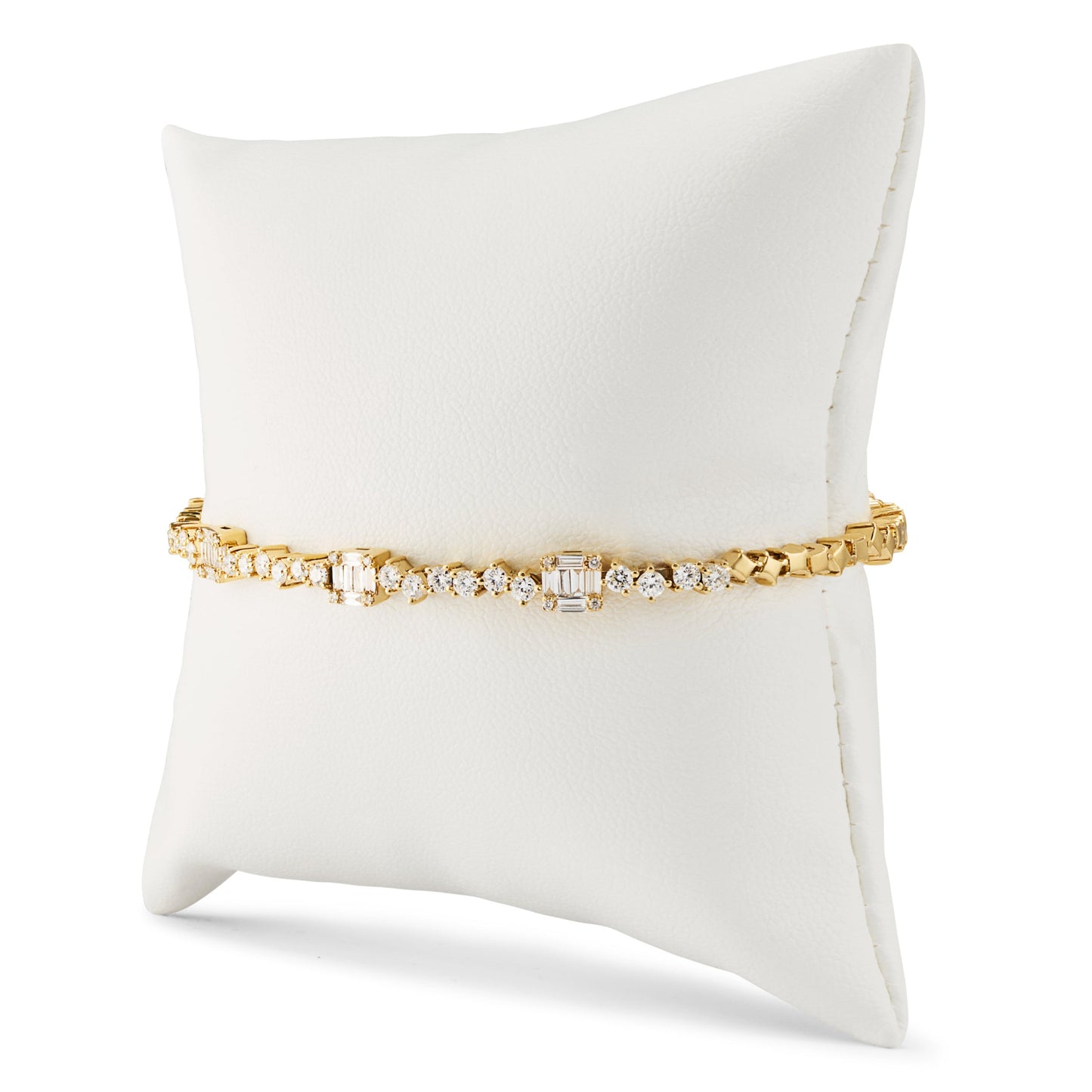 Diamond & Gold Convertible Bangle Bracelet