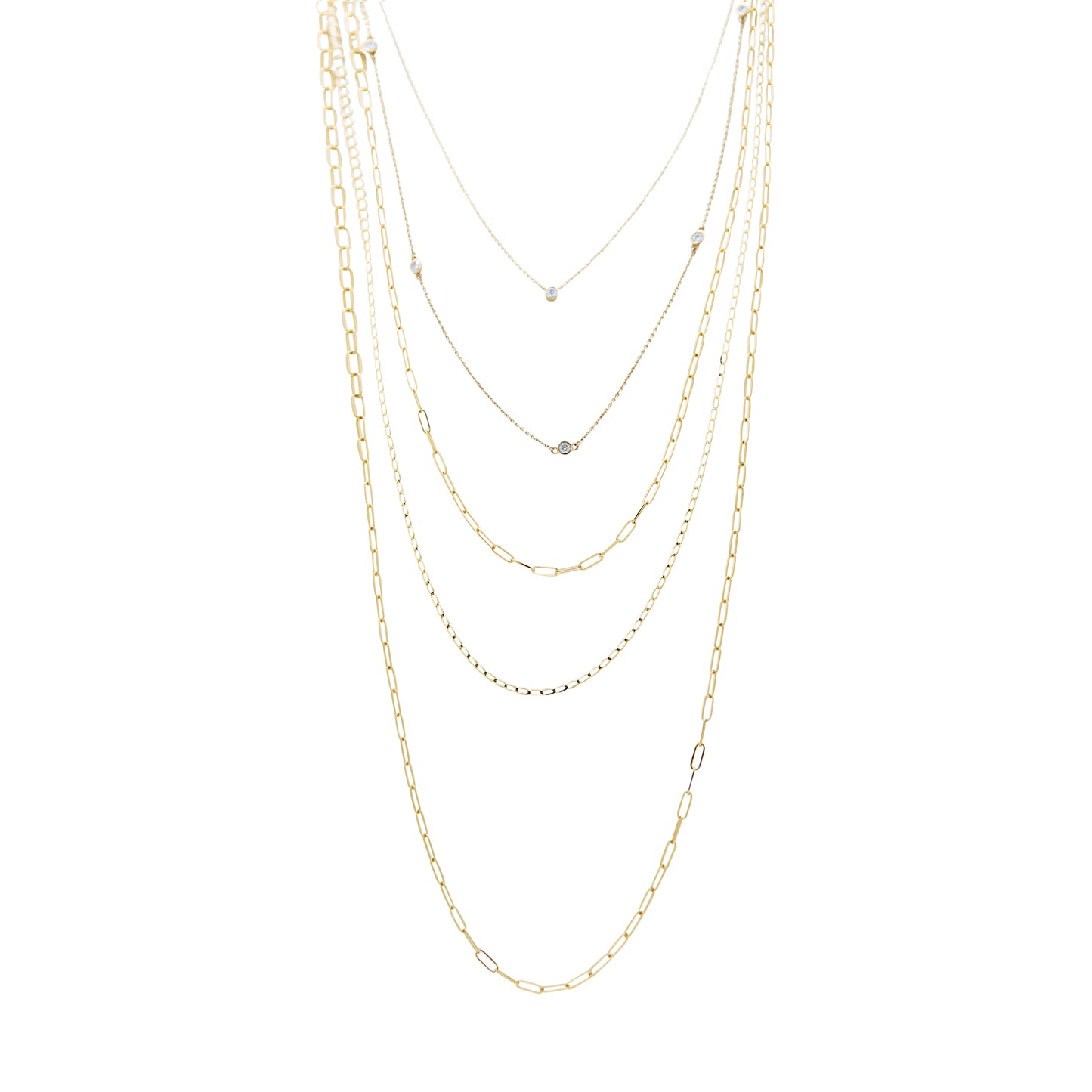 14K Gold Layering Chains